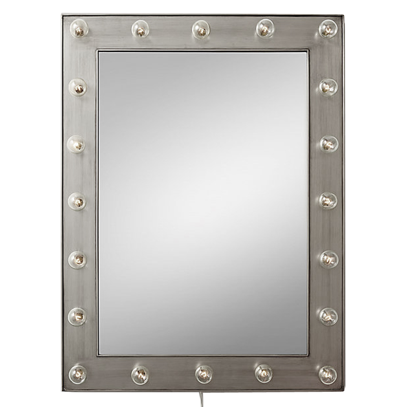 Зеркало с подсветкой Restoration Hardware ILLUMINATED Mirror Pewter Никель Сатин Зеркало с подсветкой Restoration Hardware ILLUMINATED Mirror Pewter Никель Сатин в Твери | Loft Concept