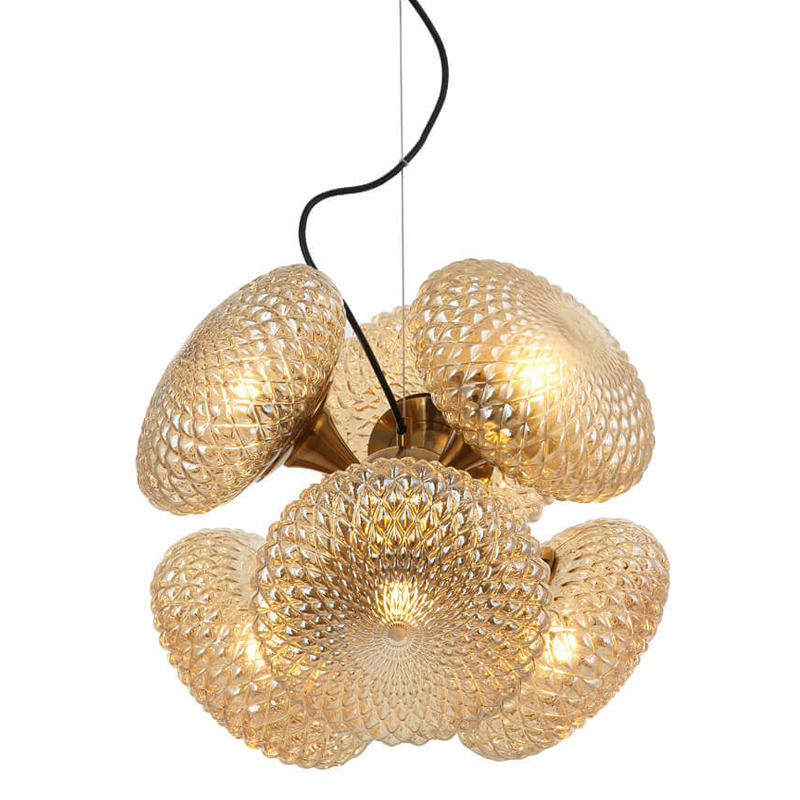 Люстра Glass Solar Balloon bronze 6 Бронза Прозрачный желтый Люстра Glass Solar Balloon bronze 6 Бронза Прозрачный желтый в Твери | Loft Concept