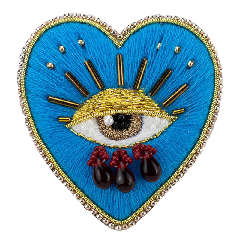 Авторская Брошь Синее Сердце Королевы Brooch Blue Heart Queen Синий Авторская Брошь Синее Сердце Королевы Brooch Blue Heart Queen Синий в Твери | Loft Concept