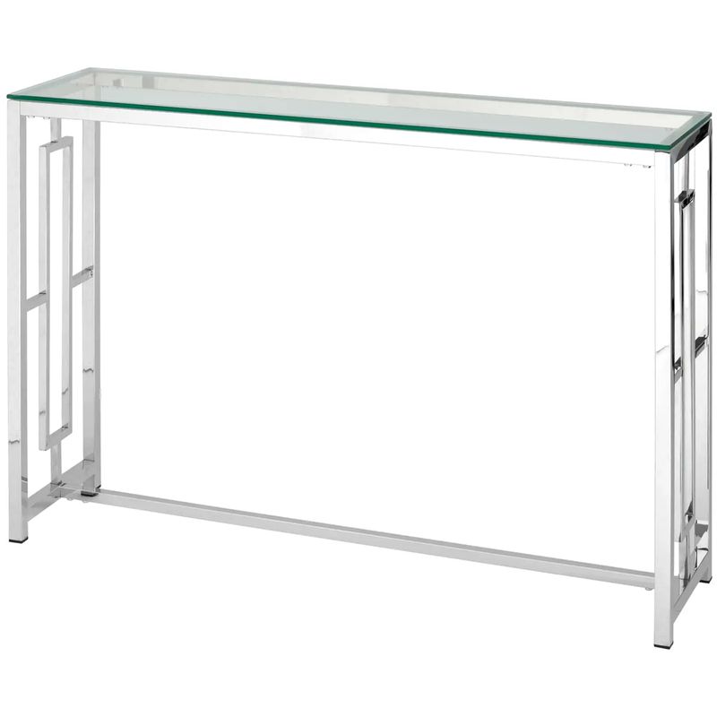 Консоль Milan Tables Silver Серебряный Прозрачное Стекло Консоль Milan Tables Silver Серебряный Прозрачное Стекло в Твери | Loft Concept