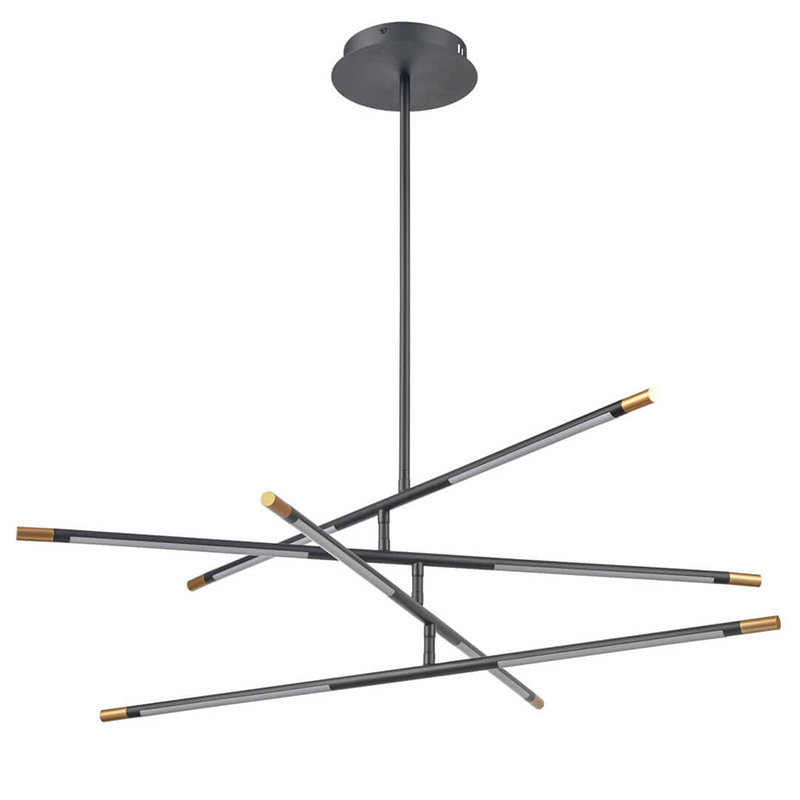 Люстра Drawing Line Gold Black Золотой Черный Люстра Drawing Line Gold Black Золотой Черный в Твери | Loft Concept