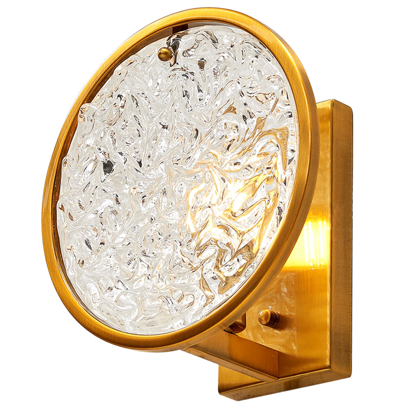 Бра Geraldine Glass Sconce Прозрачное Стекло Латунь Бра Geraldine Glass Sconce Прозрачное Стекло Латунь в Твери | Loft Concept