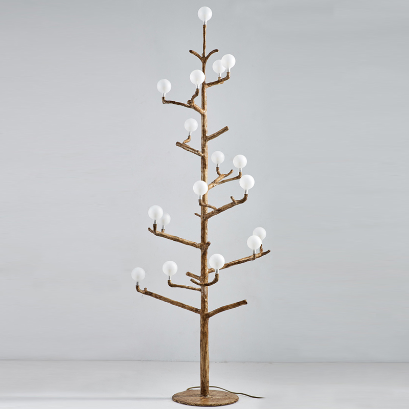 Торшер Tree branch Floor lamp vertical Коричневый Белый Торшер Tree branch Floor lamp vertical Коричневый Белый в Твери | Loft Concept