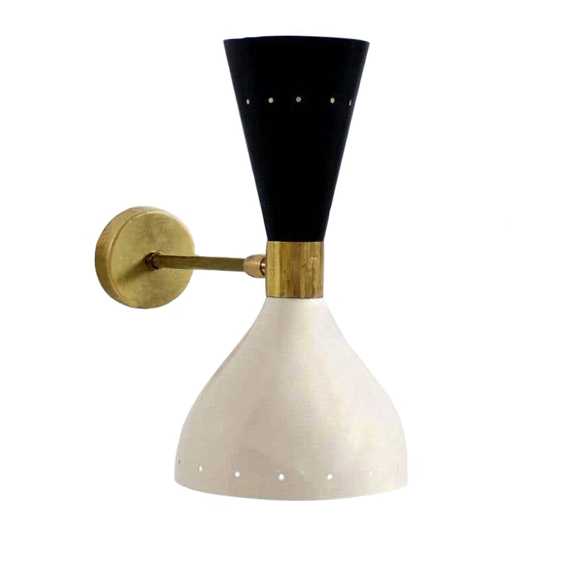 Бра Alfredo Sconce Белый Черный Золотой в Твери | Loft Concept 