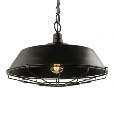 Люстра Dark Cage Pendant Черный Искусственная бурая ржавчина Люстра Dark Cage Pendant Черный Искусственная бурая ржавчина в Твери | Loft Concept
