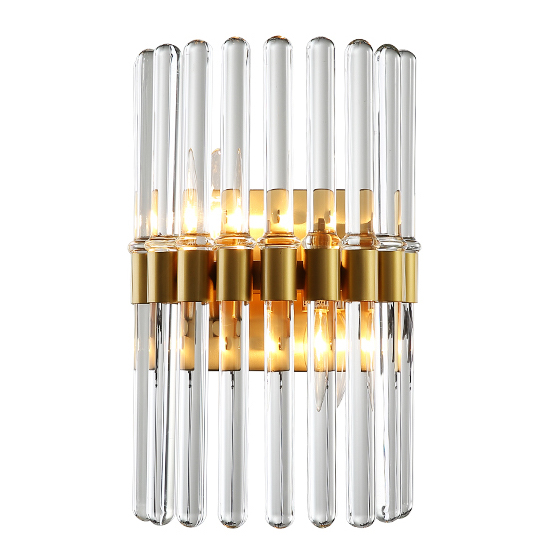 Бра Glass Tubes Sconces Прозрачный Золотой Бра Glass Tubes Sconces Прозрачный Золотой в Твери | Loft Concept