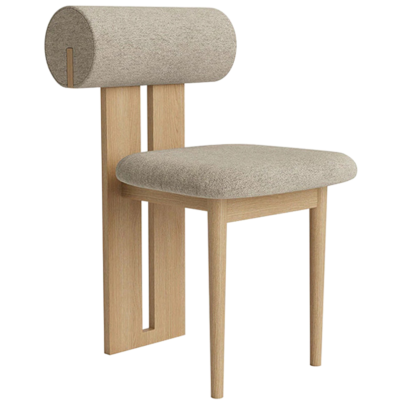 Стул Behemo Grey Chair Древесина Бежево-серый Стул Behemo Grey Chair Древесина Бежево-серый в Твери | Loft Concept