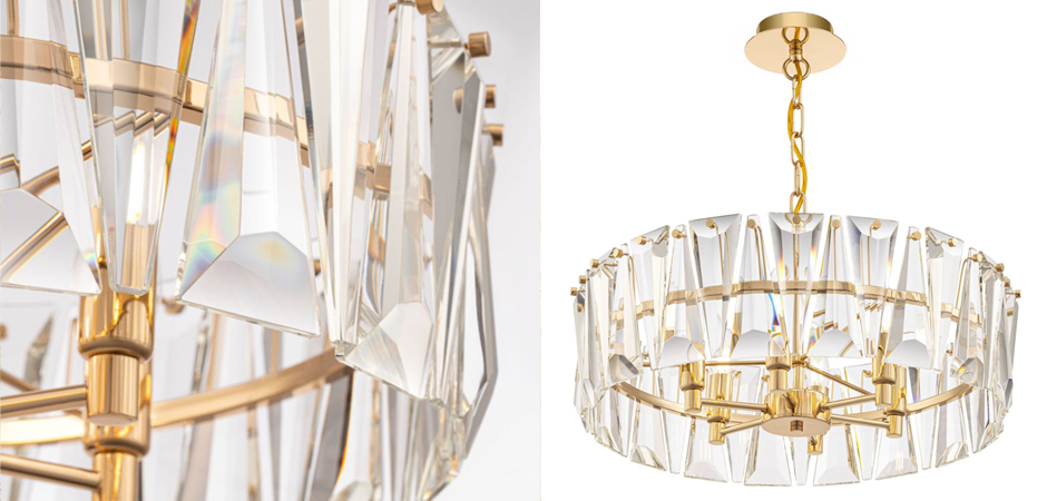Люстра Ruby Crystal Chandelier Gold 53 Люстра Ruby Crystal Chandelier Gold 53 - Loft-Concept в Твери