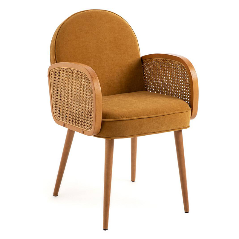 Стул Morten Wicker Mustard Chair Горчичный Стул Morten Wicker Mustard Chair Горчичный в Твери | Loft Concept