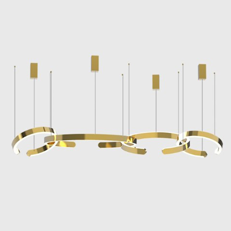 Люстра 4 горизонтальных кольца 4 Horizontal Rings Золотой Люстра 4 горизонтальных кольца 4 Horizontal Rings Золотой в Твери | Loft Concept