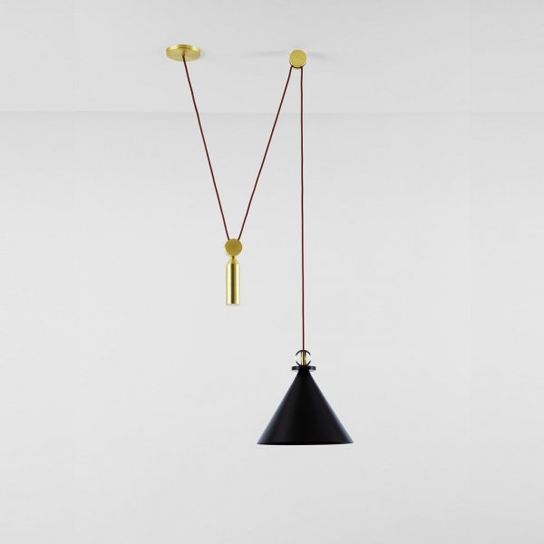 Подвесной светильник Shape up Pendant Cone Black Черный Подвесной светильник Shape up Pendant Cone Black Черный в Твери | Loft Concept