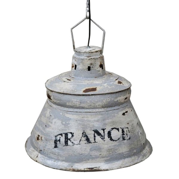 Подвесной светильник винтаж Loft France Серый Подвесной светильник винтаж Loft France Серый в Твери | Loft Concept