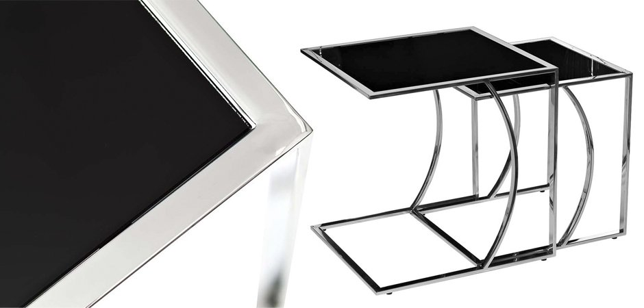 Приставной стол Metal Crescent Side Table Chromium Приставной стол Metal Crescent Side Table Chromium - Loft-Concept в Твери