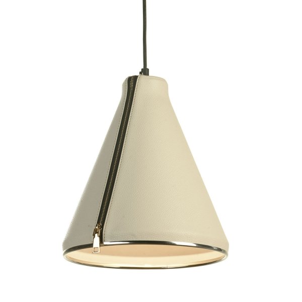 Подвесной светильник Leather Cone Beige Pendant Подвесной светильник Leather Cone Beige Pendant в Твери | Loft Concept