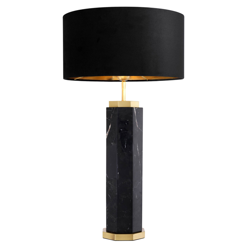 Настольная лампа Eichholtz Table Lamp Newman Black Латунь Античная полированная Черный Настольная лампа Eichholtz Table Lamp Newman Black Латунь Античная полированная Черный в Твери | Loft Concept