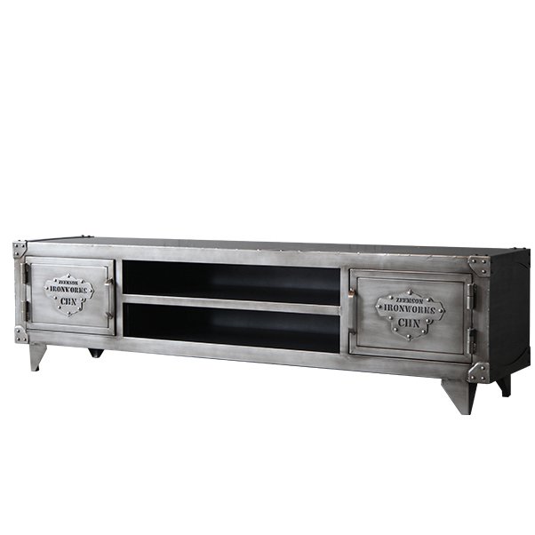 TV-тумба Loft Safe с полками Серебряный TV-тумба Loft Safe с полками Серебряный в Твери | Loft Concept