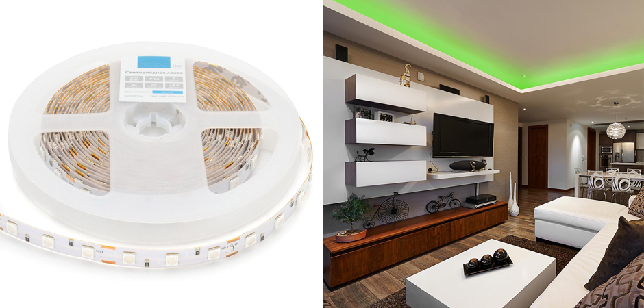 Светодиодная лента 14,4W/m 60LED/m 5050SMD зеленый Светодиодная лента 14,4W/m 60LED/m 5050SMD зеленый - Loft-Concept в Твери