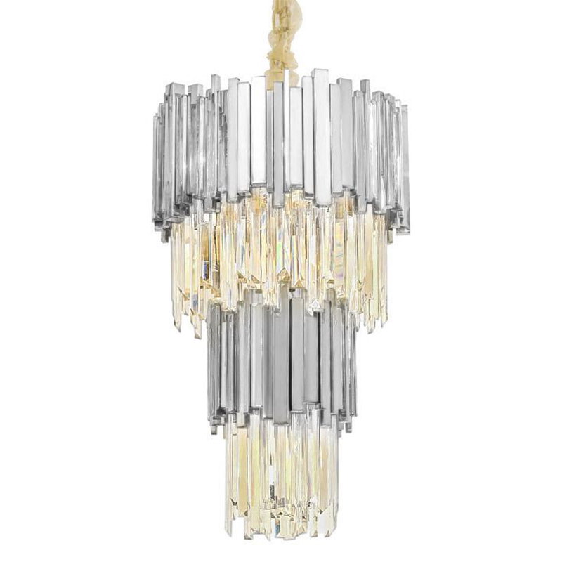 Люстра многоярусная Luxxu Modern Cascade Chandelier Silver Metal Glass 45 Серебряный Прозрачное Стекло Люстра многоярусная Luxxu Modern Cascade Chandelier Silver Metal Glass 45 Серебряный Прозрачное Стекло в Твери | Loft Concept