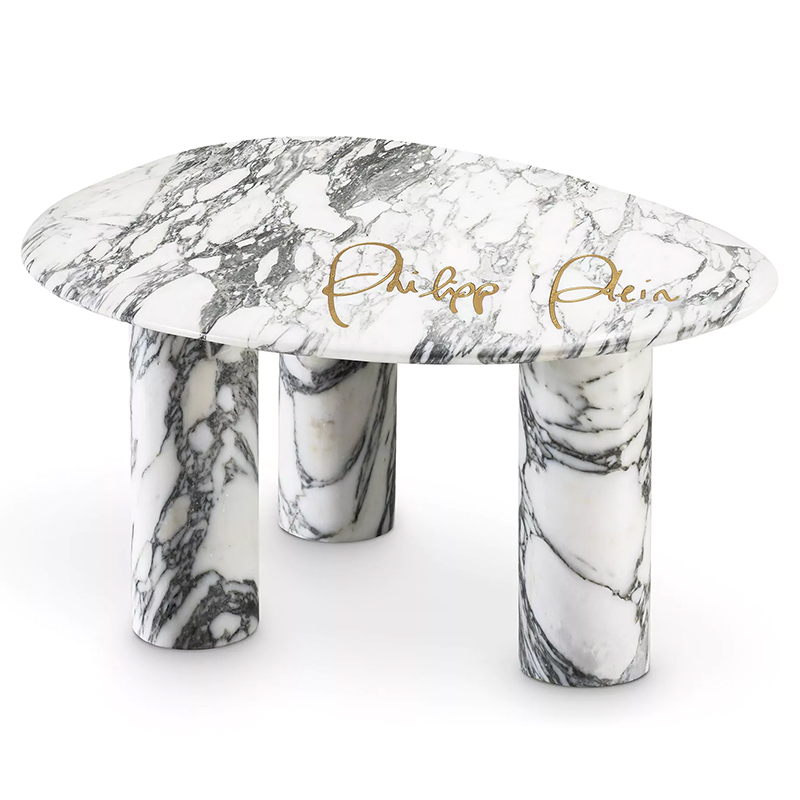 Приставной стол Philipp Plein Side Table Forte Белый Мрамор Bianco Белый Приставной стол Philipp Plein Side Table Forte Белый Мрамор Bianco Белый в Твери | Loft Concept