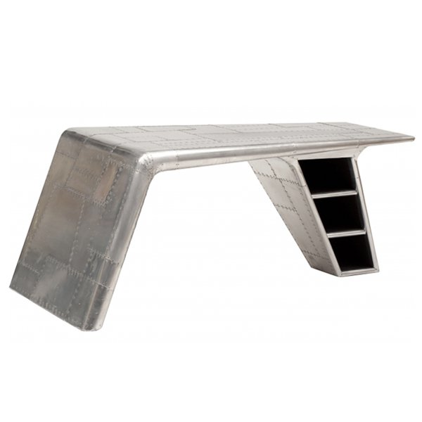 Рабочий стол Aviator desk Restoration Hardware Нержавеющая сталь Рабочий стол Aviator desk Restoration Hardware Нержавеющая сталь в Твери | Loft Concept