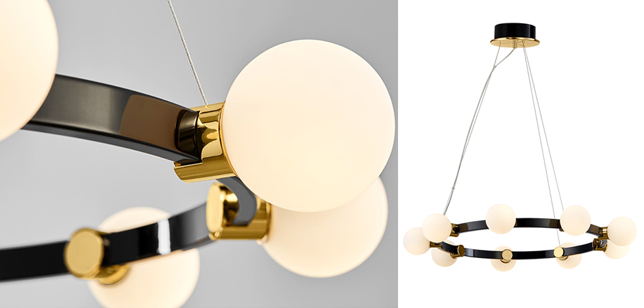 Люстра Hoop Balls Chandelier Люстра Hoop Balls Chandelier - Loft-Concept в Твери