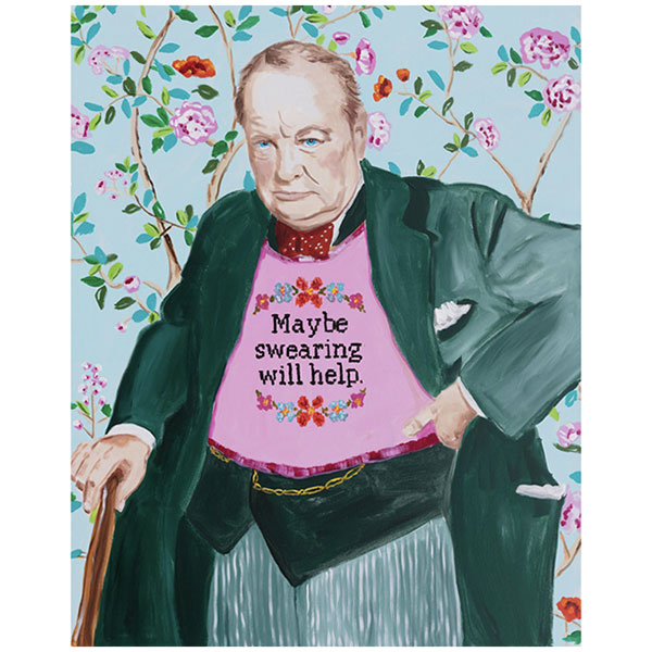 Картина "Winston Churchill Thinks Swearing Will Make It Better" Мульти Картина "Winston Churchill Thinks Swearing Will Make It Better" Мульти в Твери | Loft Concept
