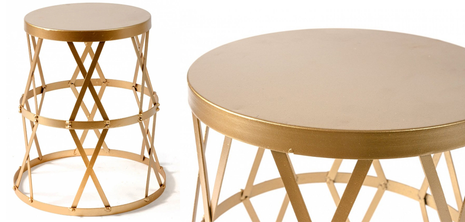 Приставной стол Metal Round Drum Приставной стол Metal Round Drum - Loft-Concept в Твери
