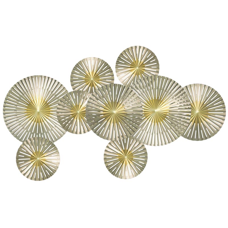 Арт-объект Apollo Gold and Silver Wall Plaque Disc gap 9 Золотой Серебряный Арт-объект Apollo Gold and Silver Wall Plaque Disc gap 9 Золотой Серебряный в Твери | Loft Concept