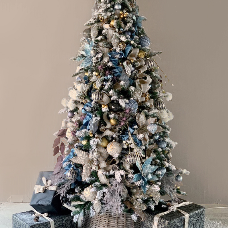 Дизайнерская Ель Голубой и Бежевый Декор Blue and Beige Decor Синий Голубой Бежевый Дизайнерская Ель Голубой и Бежевый Декор Blue and Beige Decor Синий Голубой Бежевый в Твери | Loft Concept