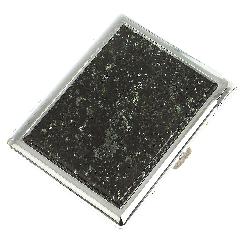 Портсигар с газовой зажигалкой из натурального камня Мусковит Stone Cigarettes Cases Зеленый Серебряный Портсигар с газовой зажигалкой из натурального камня Мусковит Stone Cigarettes Cases Зеленый Серебряный в Твери | Loft Concept