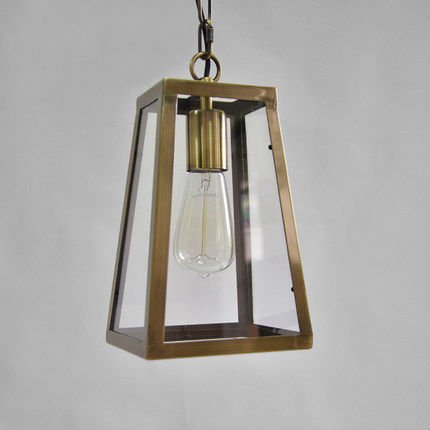 Подвесной светильник Loft Industrial Ortogonal pendant Brass  в Твери | Loft Concept 