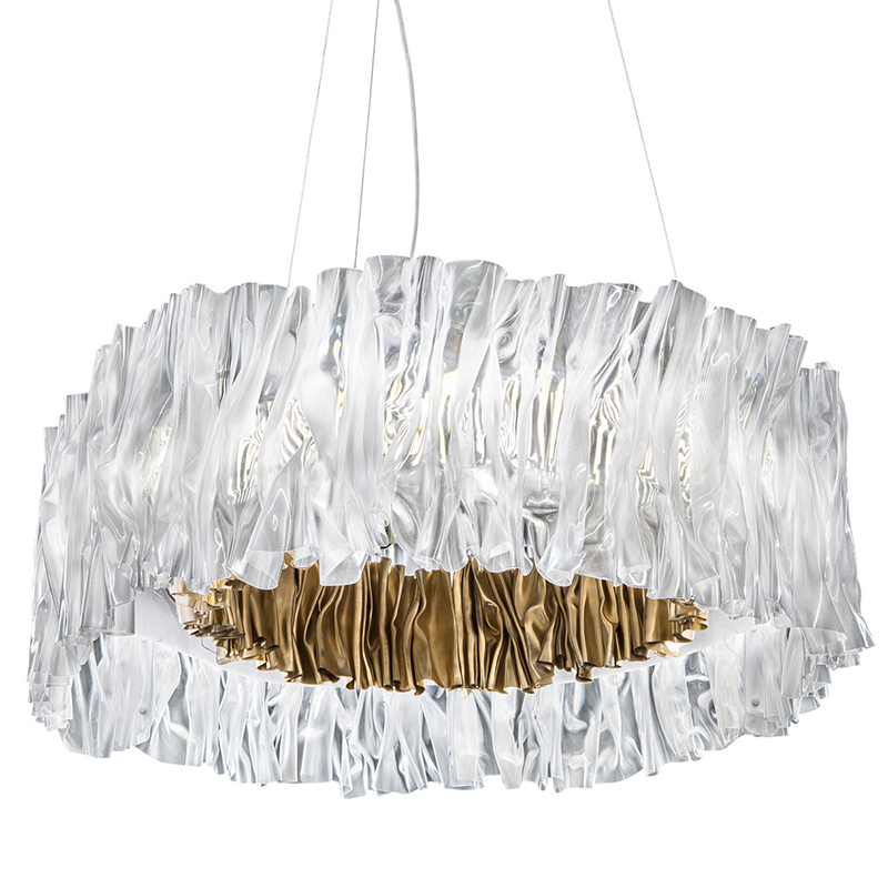 Дизайнерская Плиссированная люстра Pleated Chandelier Золотой Дизайнерская Плиссированная люстра Pleated Chandelier Золотой в Твери | Loft Concept