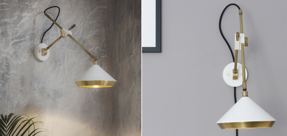 Бра Bert Frank SHEAR SHEAR WALL LIGHT Белый Бра Bert Frank SHEAR SHEAR WALL LIGHT Белый - Loft-Concept в Твери