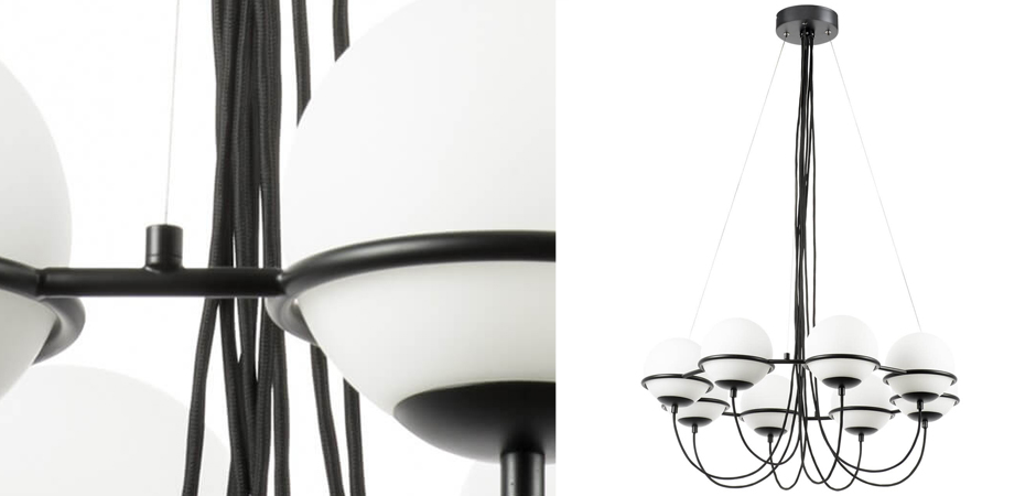 Люстра Melissa Chandelier Black 8 Люстра Melissa Chandelier Black 8 - Loft-Concept в Твери