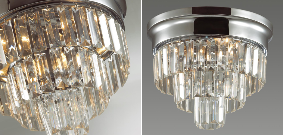 Хрустальная потолочная люстра Crystal Fountain Хром Хрустальная потолочная люстра Crystal Fountain Хром - Loft-Concept в Твери