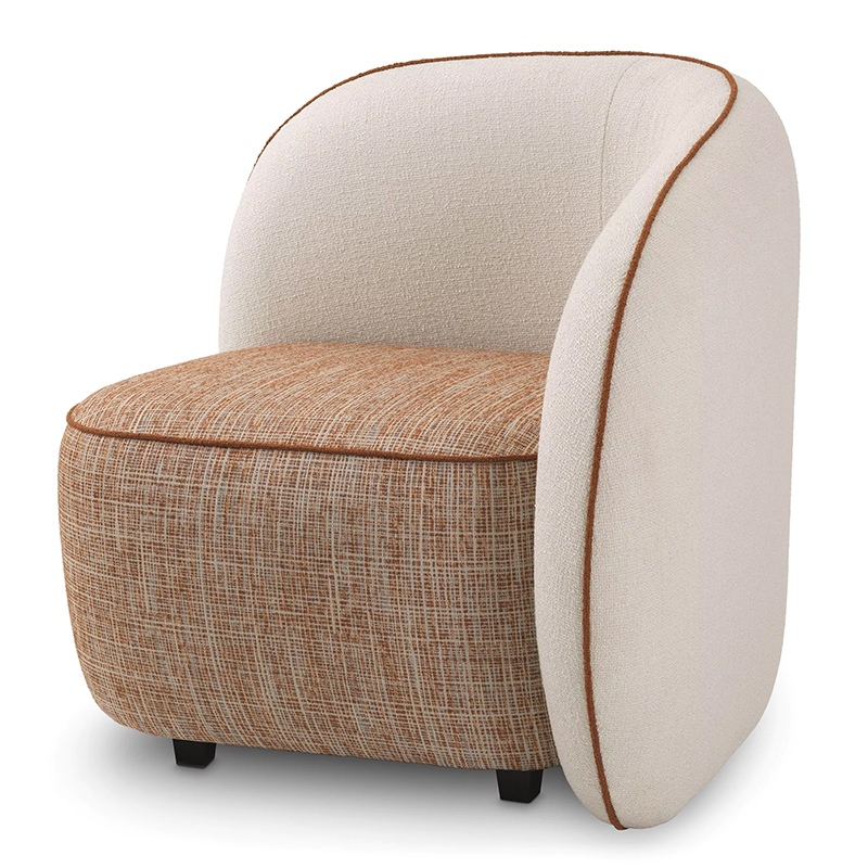 Кресло Eichholtz Chair San Marino Right Кремовый Коричневый Кресло Eichholtz Chair San Marino Right Кремовый Коричневый в Твери | Loft Concept