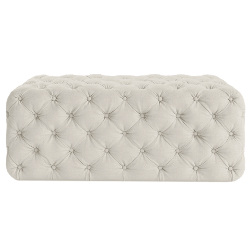 Оттоманка Capitone Rectangular Ottoman ivory ( слоновая кость ) Оттоманка Capitone Rectangular Ottoman ivory ( слоновая кость ) в Твери | Loft Concept