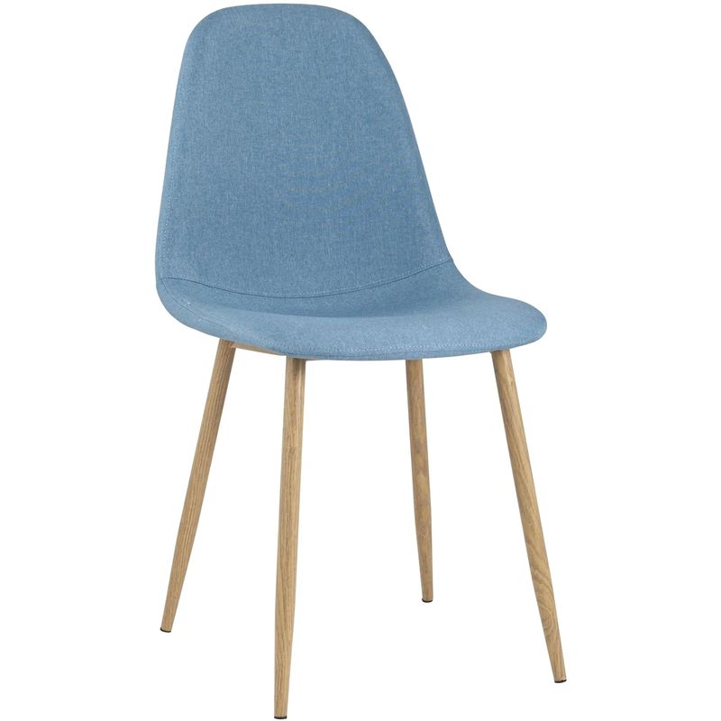 Стул Archie Chair Ткань Голубая Рогожка Голубой Древесина Стул Archie Chair Ткань Голубая Рогожка Голубой Древесина в Твери | Loft Concept