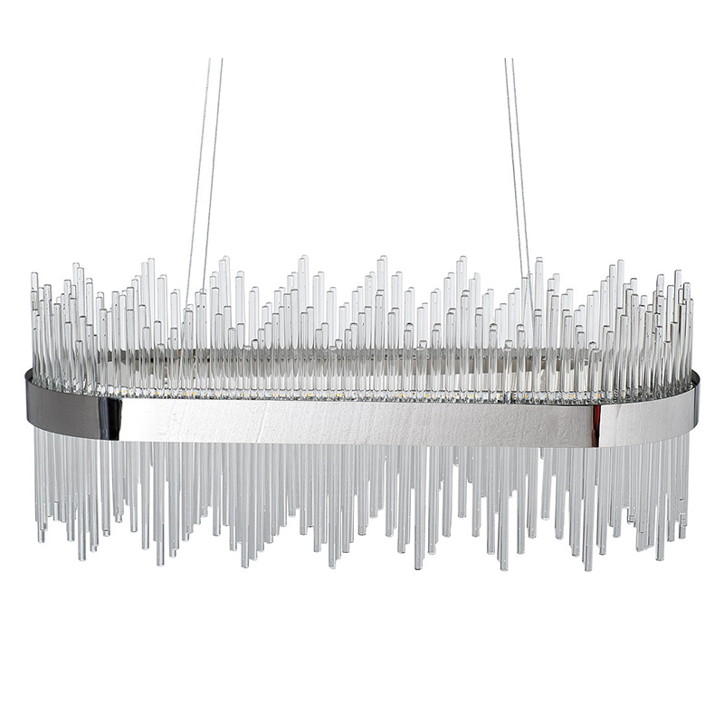 Люстра Nembus Chandelier 80 chrome Хром Прозрачный Люстра Nembus Chandelier 80 chrome Хром Прозрачный в Твери | Loft Concept
