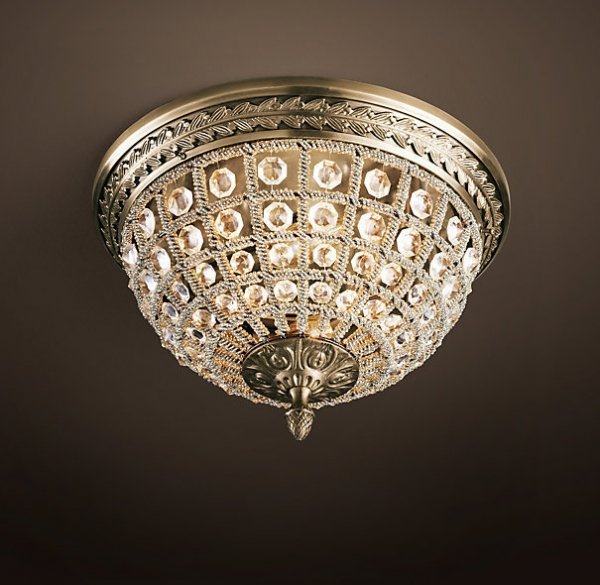 Потолочный светильник RH 19th c. Casbah Crystal Top 30 Темная бронза винтаж Потолочный светильник RH 19th c. Casbah Crystal Top 30 Темная бронза винтаж в Твери | Loft Concept