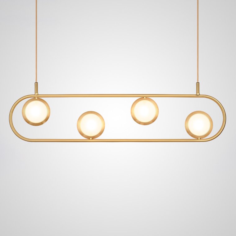 Люстра HOOP LED LONG Золотой Люстра HOOP LED LONG Золотой в Твери | Loft Concept