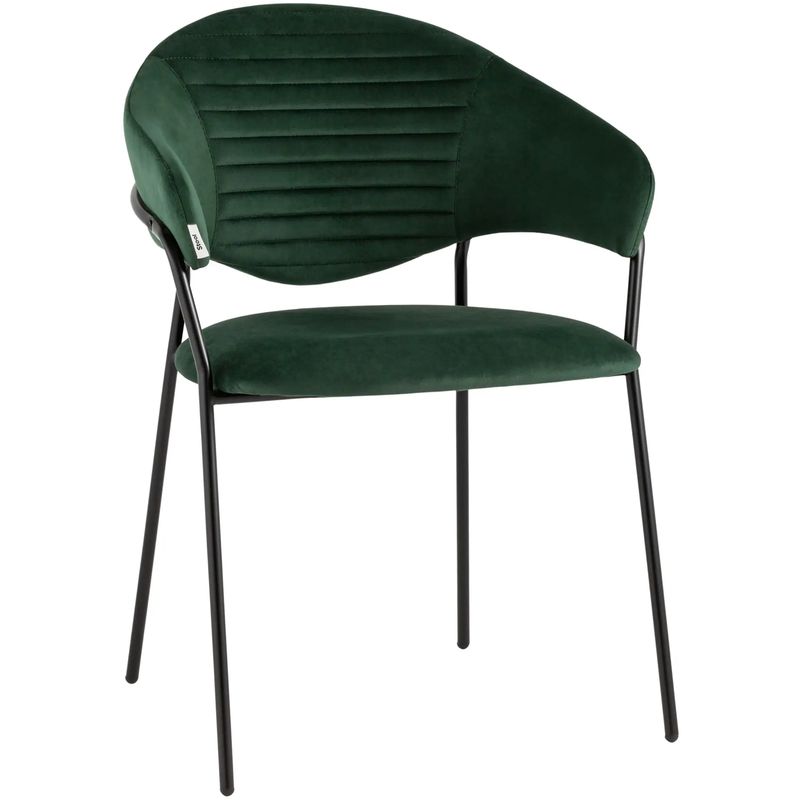 Стул Alexis Chair Зеленый Велюр Зеленый Черный Стул Alexis Chair Зеленый Велюр Зеленый Черный в Твери | Loft Concept