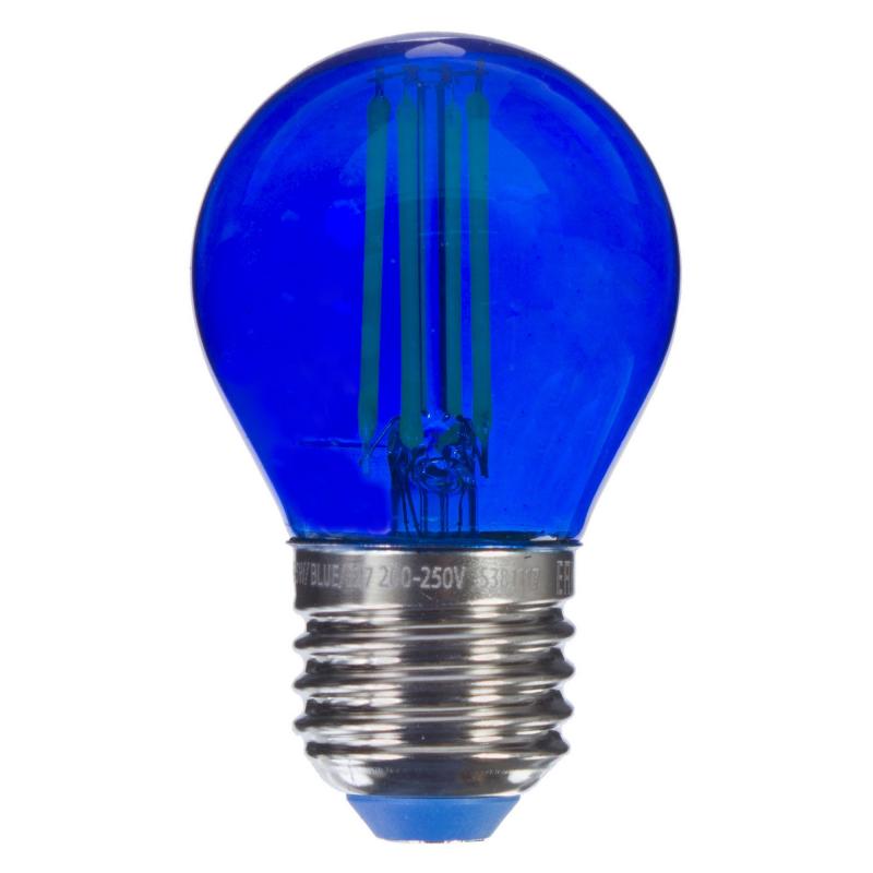 Синяя прозрачная лампочка LED E27 5W Синий Синяя прозрачная лампочка LED E27 5W Синий в Твери | Loft Concept