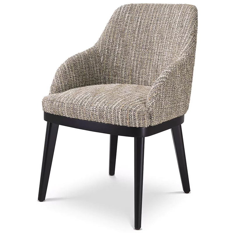 Стул Eichholtz Dining Chair Costa Mademoiselle Beige Бежевый Черный Стул Eichholtz Dining Chair Costa Mademoiselle Beige Бежевый Черный в Твери | Loft Concept