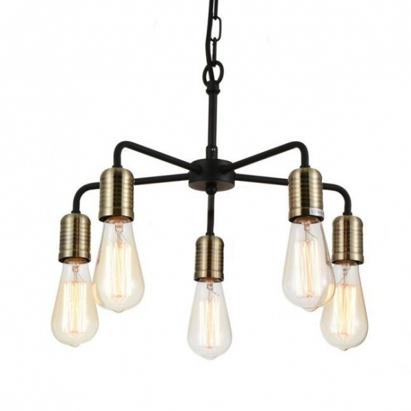 Люстра Bulb Netsch Pendant 5 Черный Люстра Bulb Netsch Pendant 5 Черный в Твери | Loft Concept