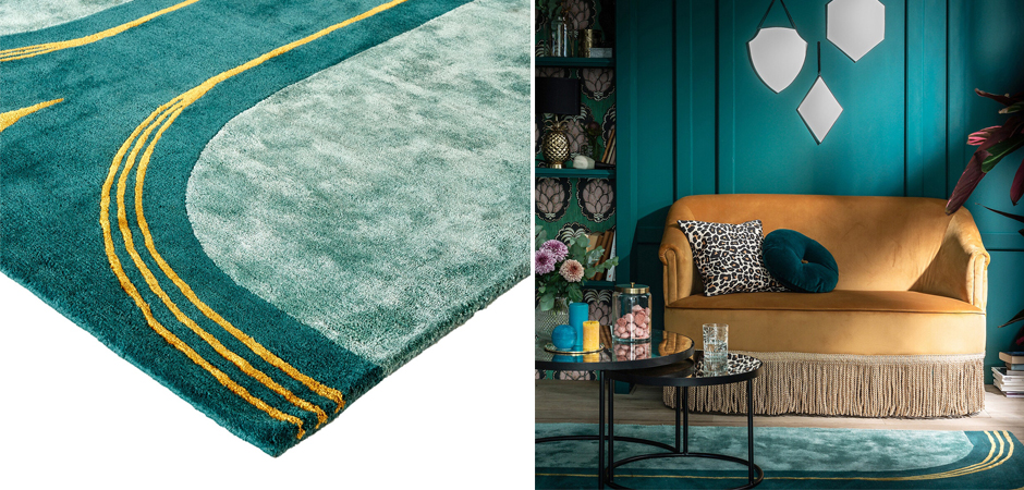 Ковер Carpet Green & Gold Ковер Carpet Green & Gold - Loft-Concept в Твери