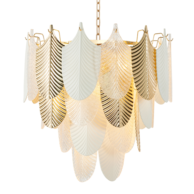 Люстра Abelia Chandelier 62 Золотой Белый Прозрачный Люстра Abelia Chandelier 62 Золотой Белый Прозрачный в Твери | Loft Concept