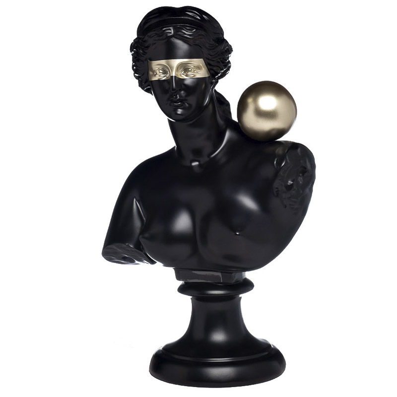 Статуэтка Antique Bust woman Золотой Черный Статуэтка Antique Bust woman Золотой Черный в Твери | Loft Concept