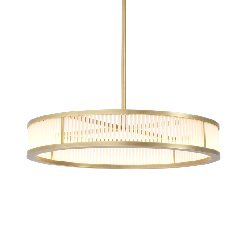Люстра Eichholtz Chandelier Thibaud S Brass Латунь Античная полированная Белое матовое стекло Люстра Eichholtz Chandelier Thibaud S Brass Латунь Античная полированная Белое матовое стекло в Твери | Loft Concept