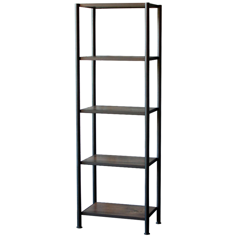 Стеллаж Keelan Industrial Metal Rust Rack Черный Коричневый Стеллаж Keelan Industrial Metal Rust Rack Черный Коричневый в Твери | Loft Concept